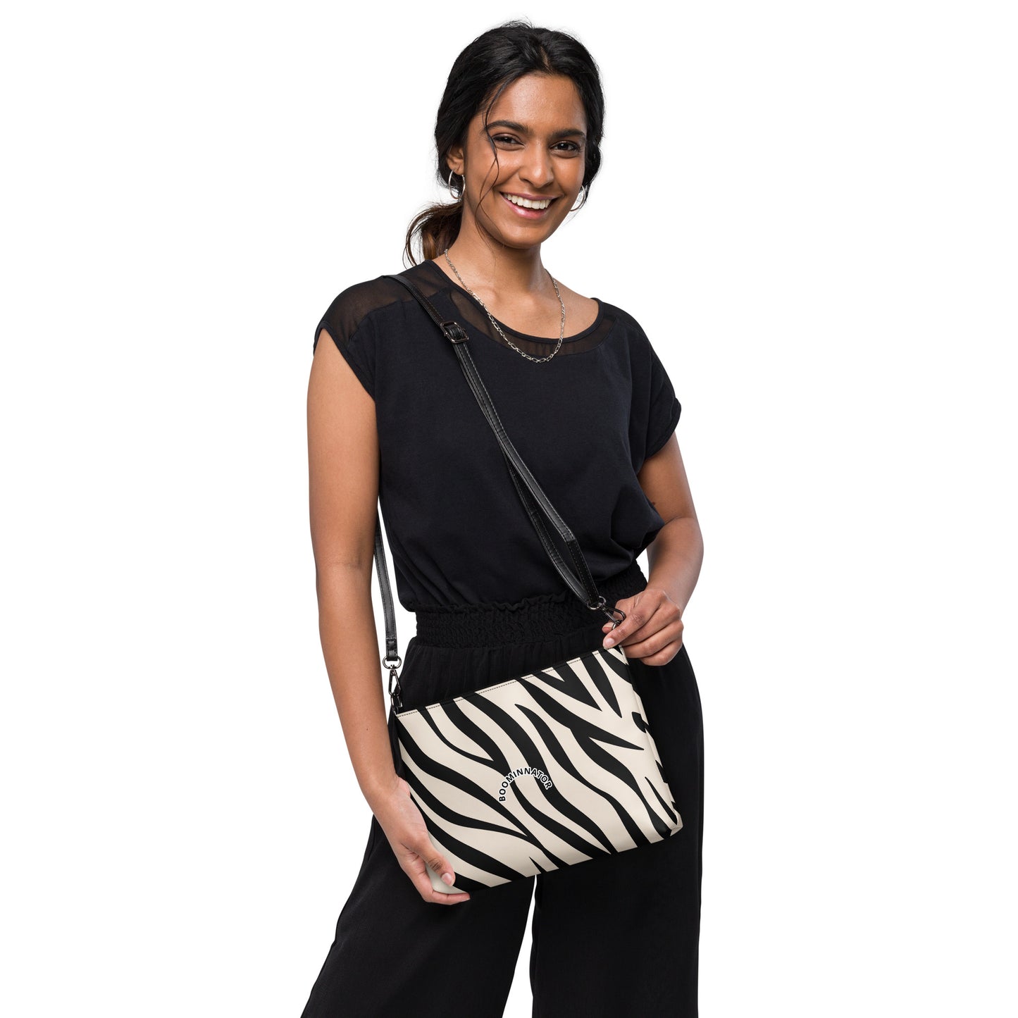 Boominnator Zebra Pattern Crossbody Bag