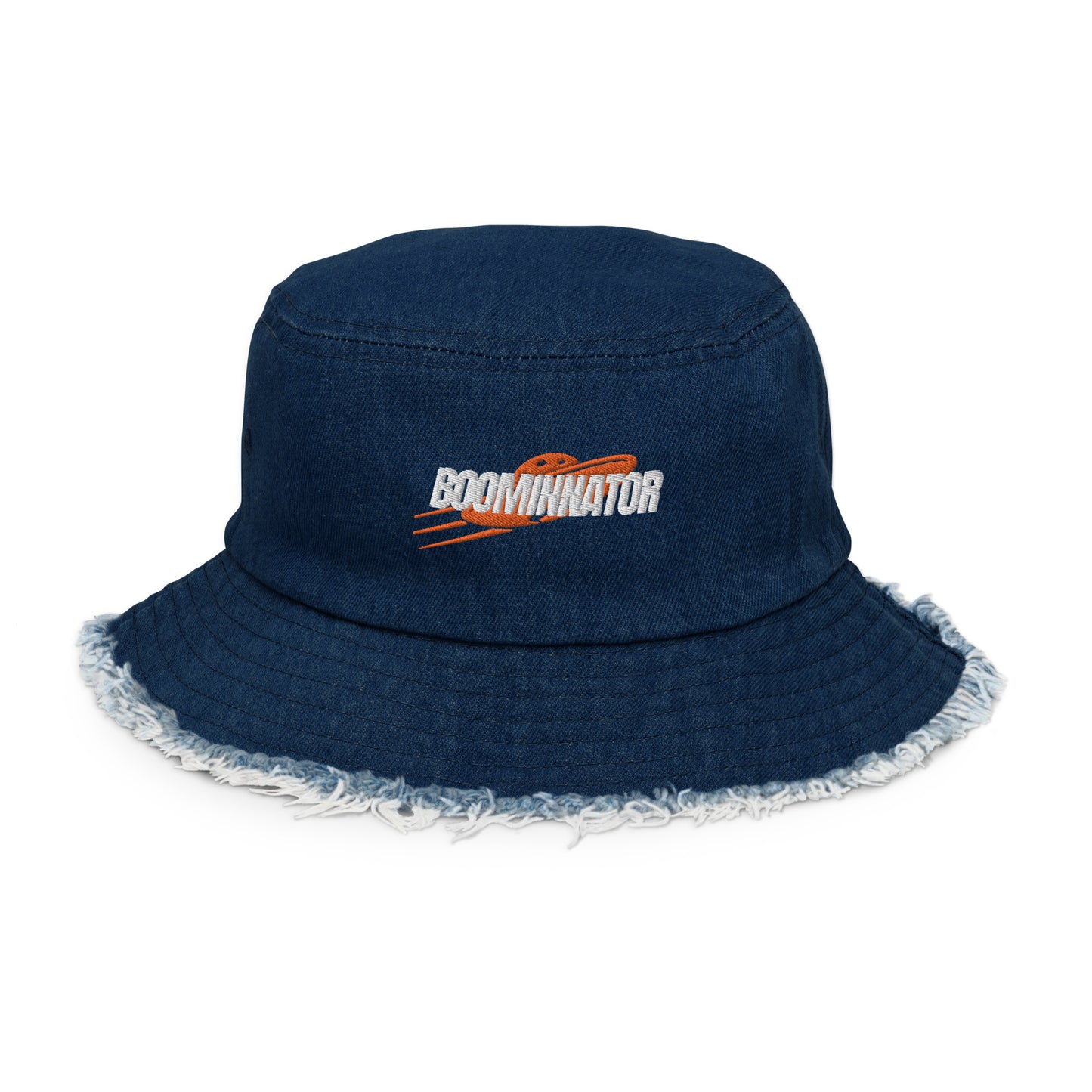 Boominnator Distressed denim bucket hat