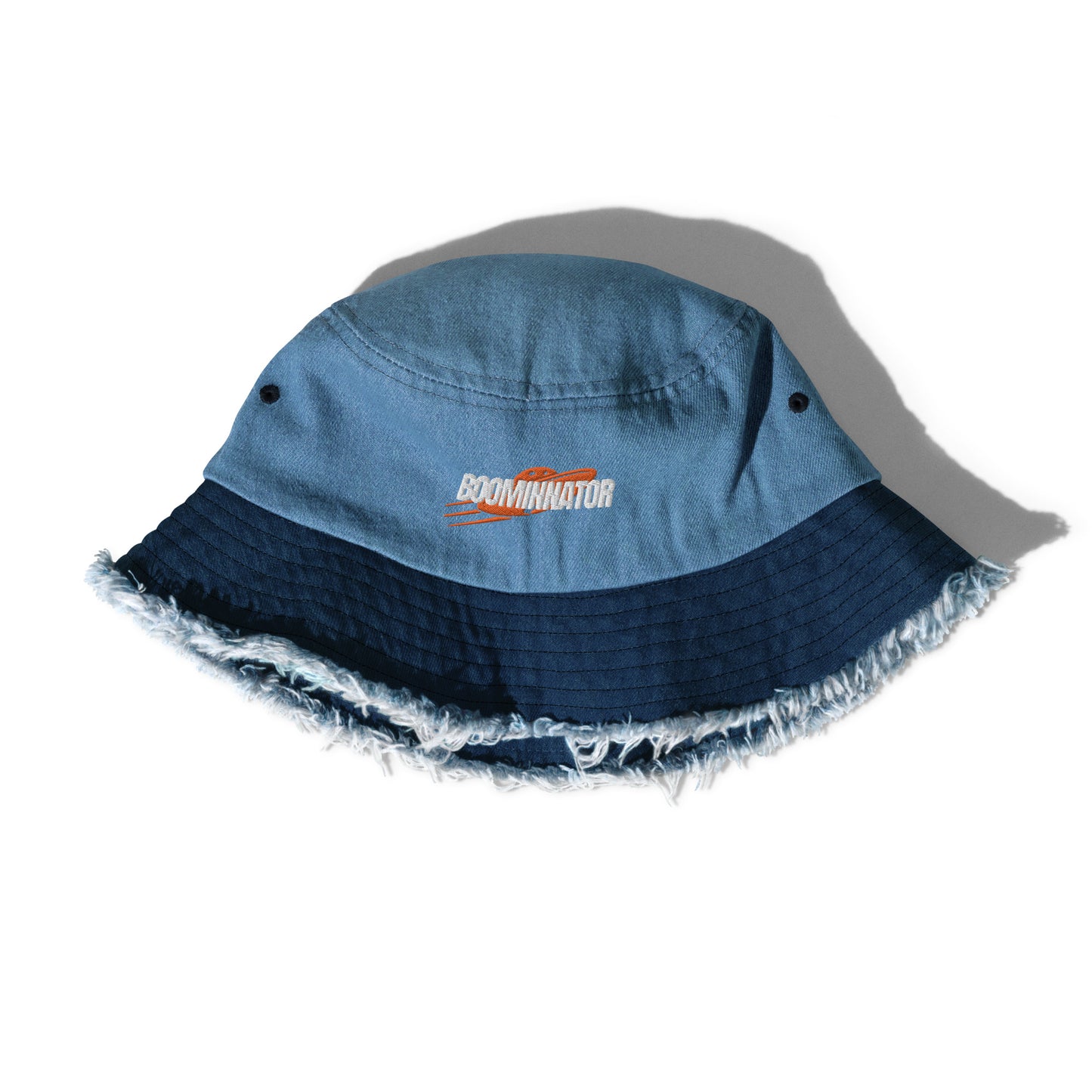 Boominnator Distressed denim bucket hat