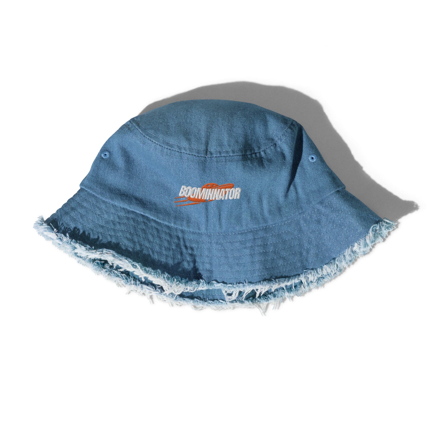 Boominnator Distressed denim bucket hat