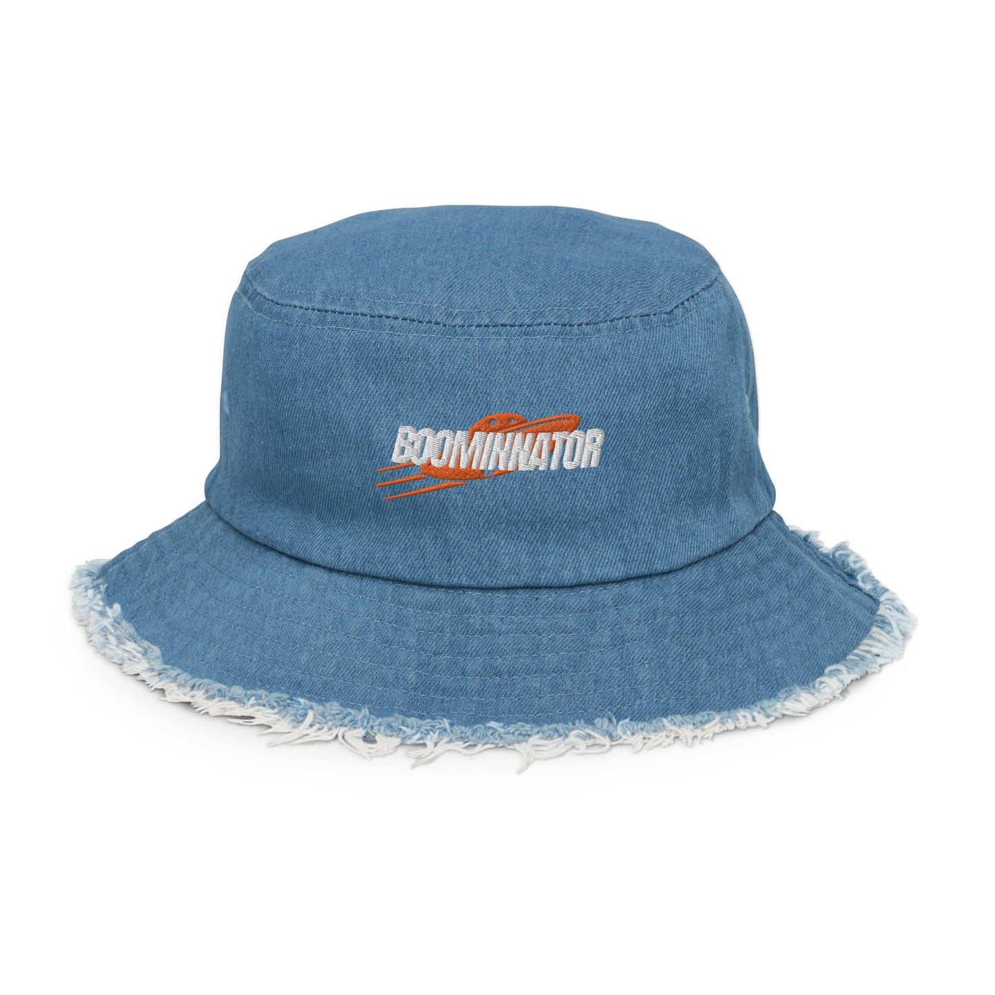 Boominnator Distressed denim bucket hat