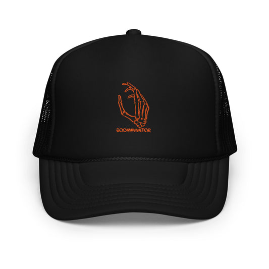 Boominnator Skeleton Hand Foam trucker hat