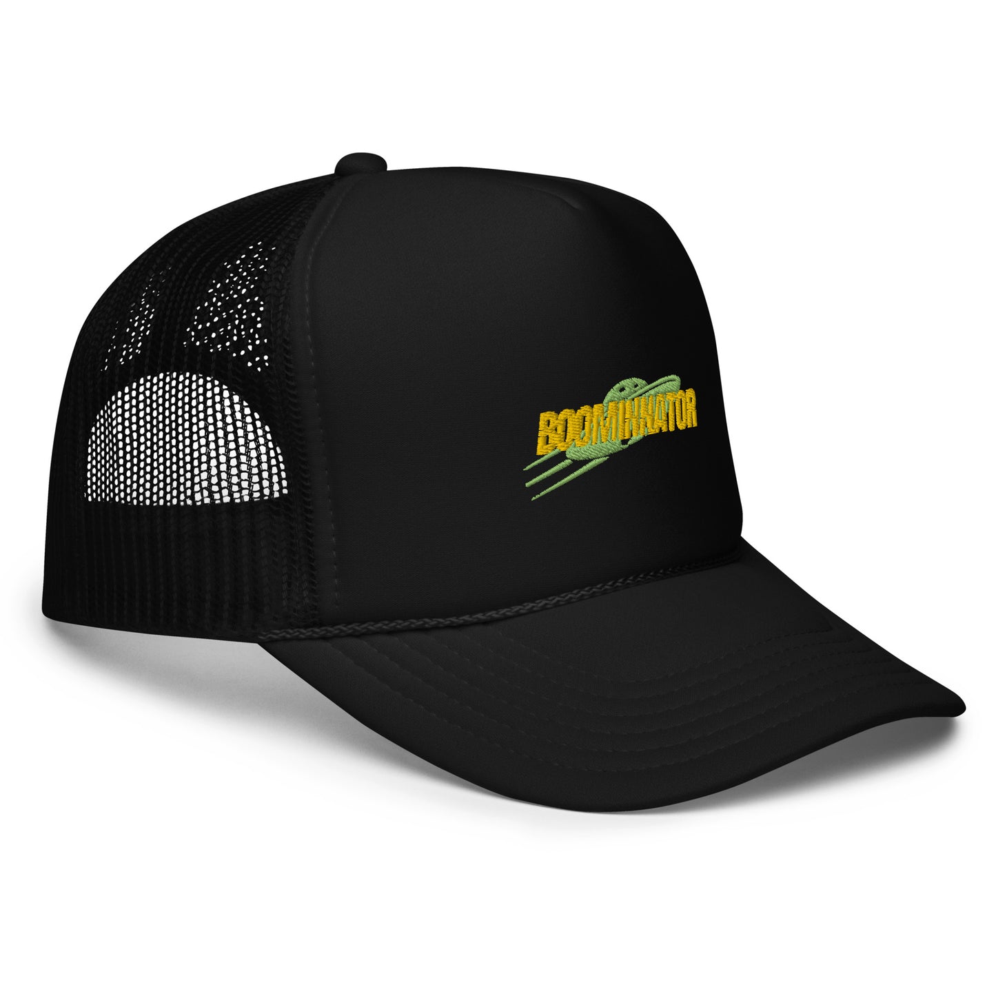 Boominnator logo foam trucker hat