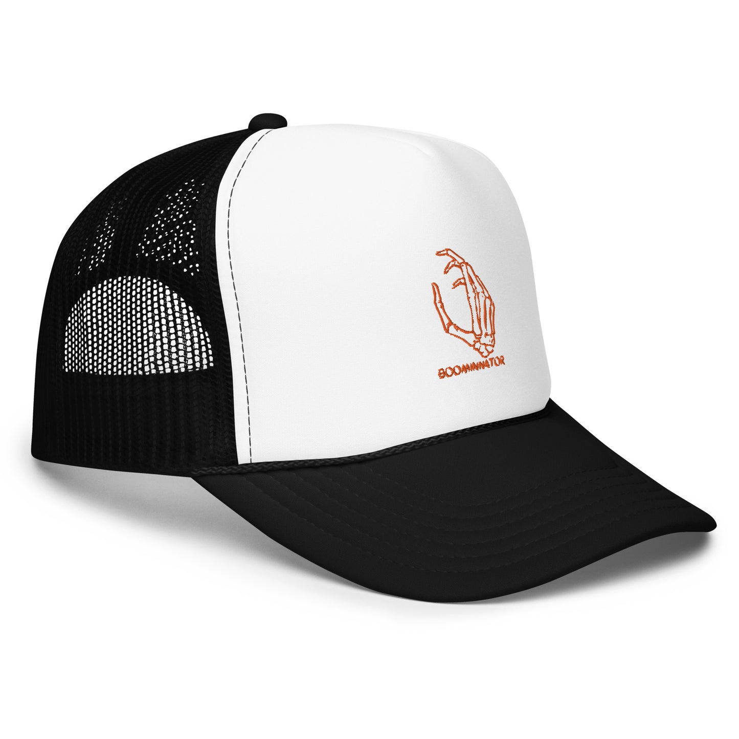 Boominnator Skeleton Hand Foam trucker hat