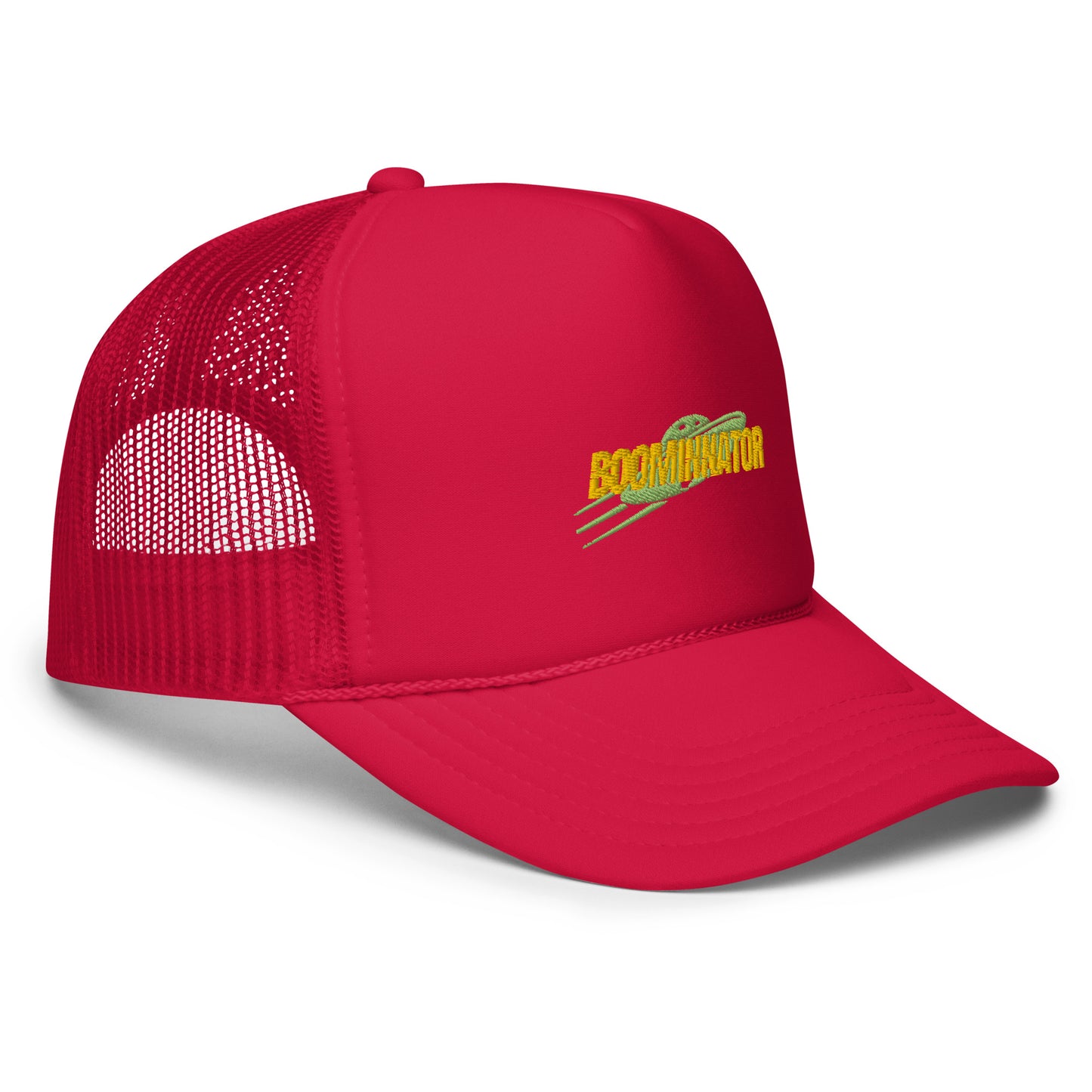 Boominnator logo foam trucker hat