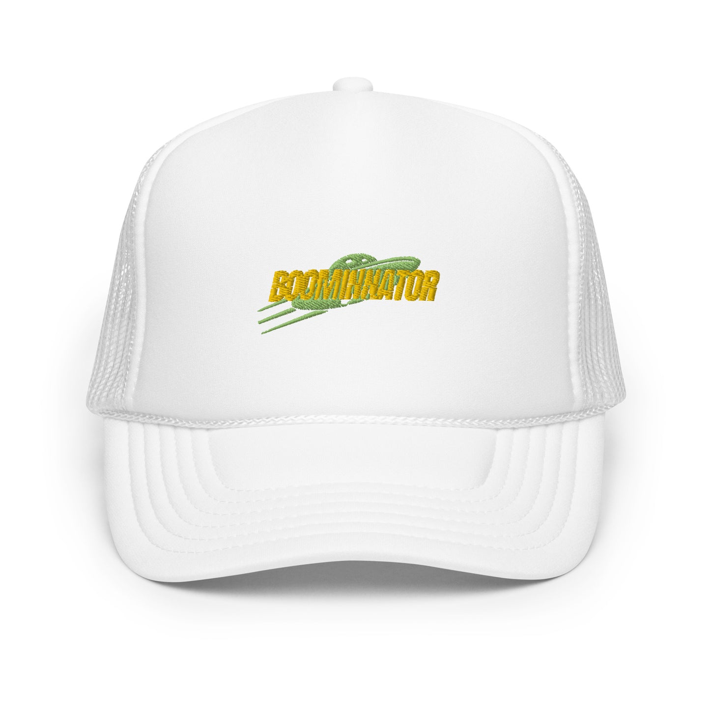 Boominnator logo foam trucker hat