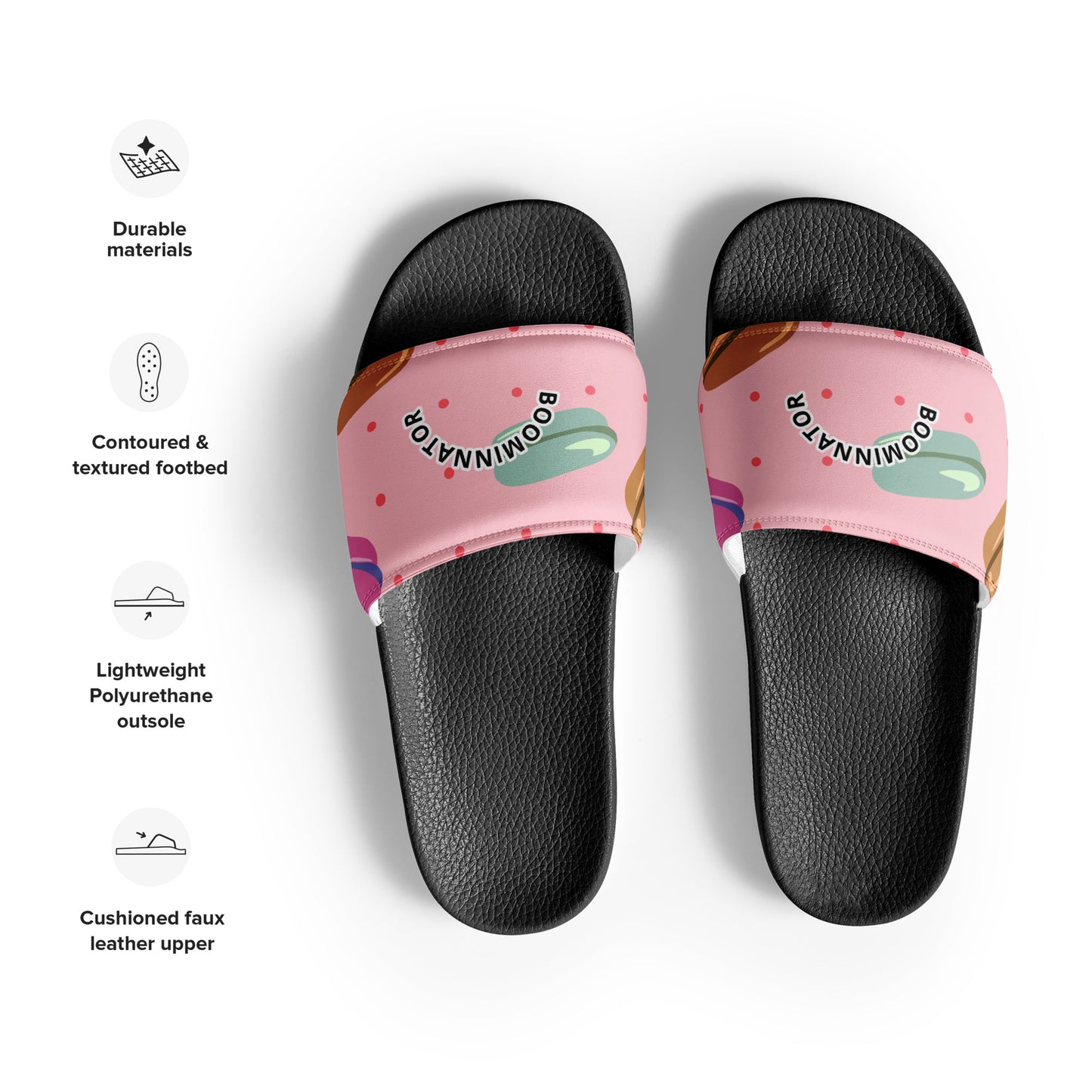 Boominnator Donut Print Men’s Slides