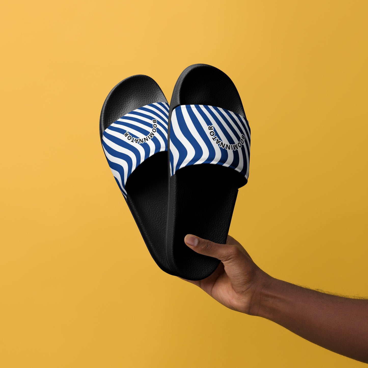 Boominnator Blue Stripe Men’s Slides