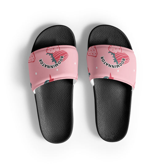 Boominnator Strawberry Print Men’s Slides