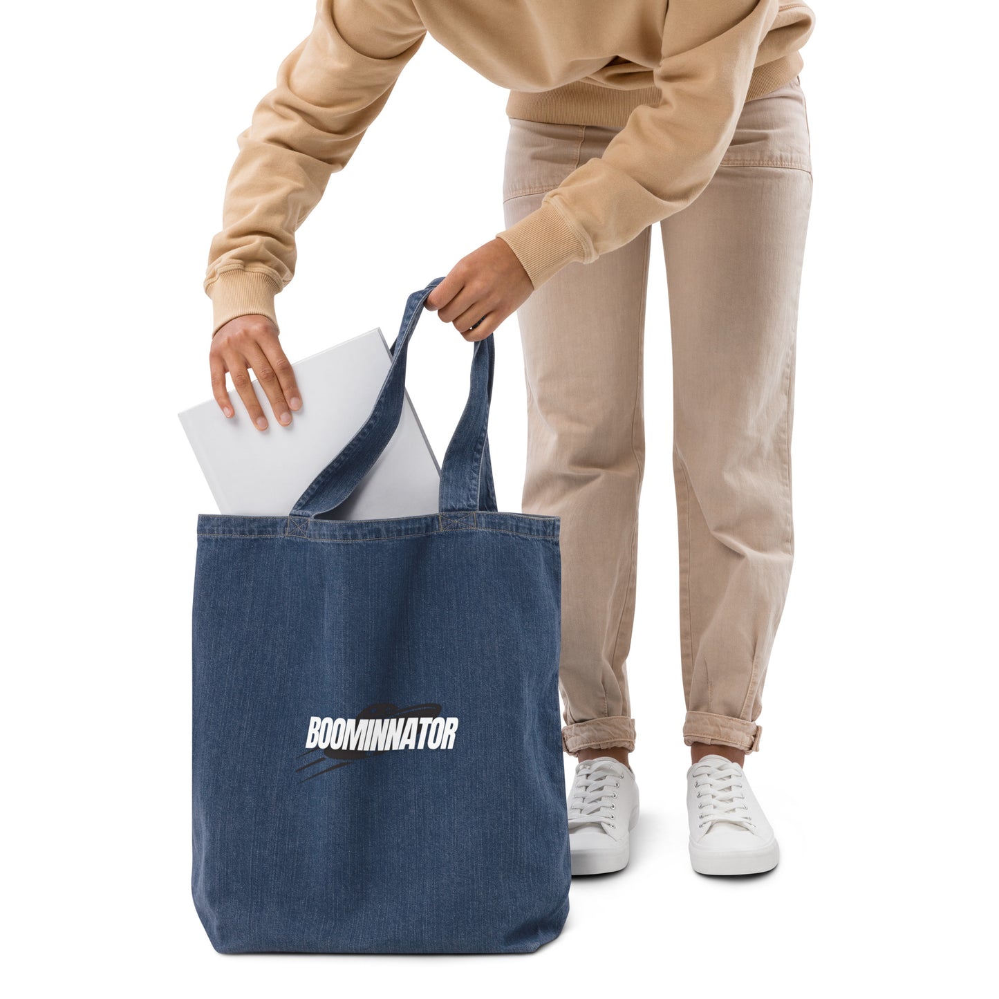 Boominnator Denim Tote Bag