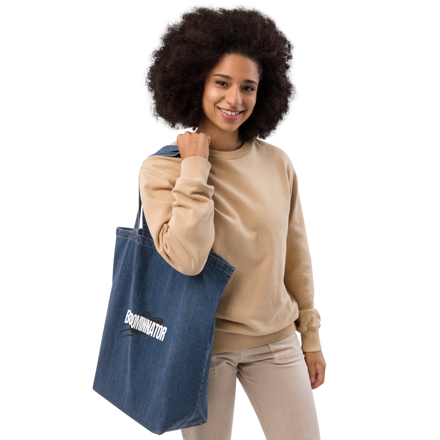 Boominnator Denim Tote Bag