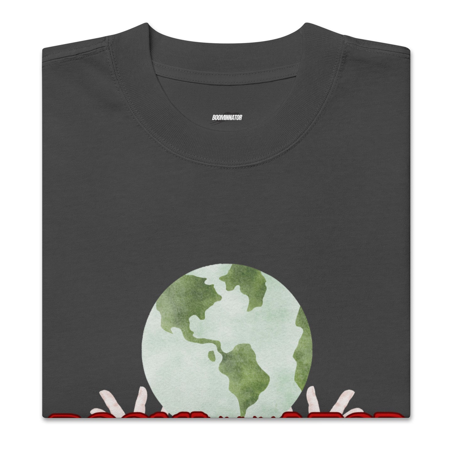 Boominnator Earth In My Hands Oversized Tee