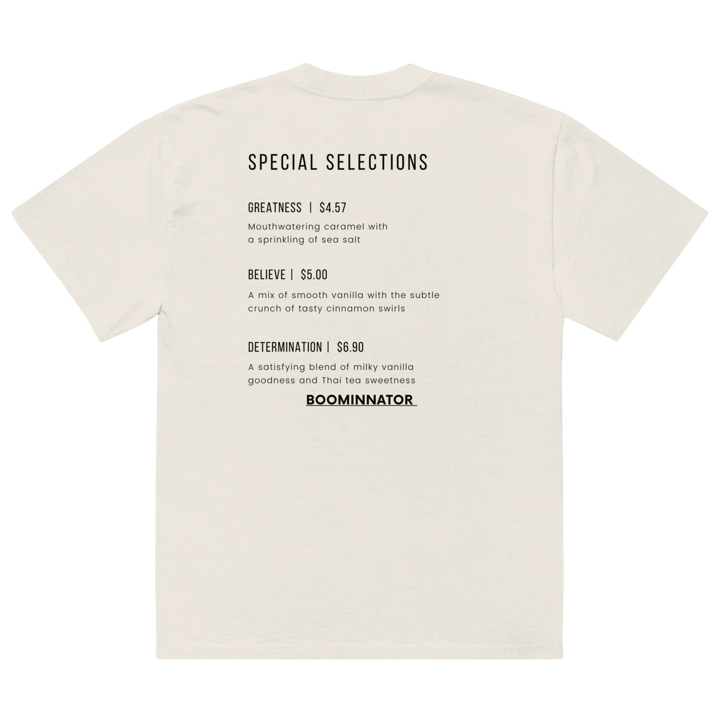 Boominnator Special Selections Oversized Tee