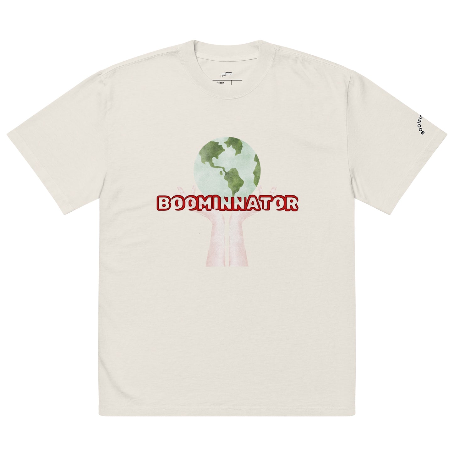 Boominnator Earth In My Hands Oversized Tee