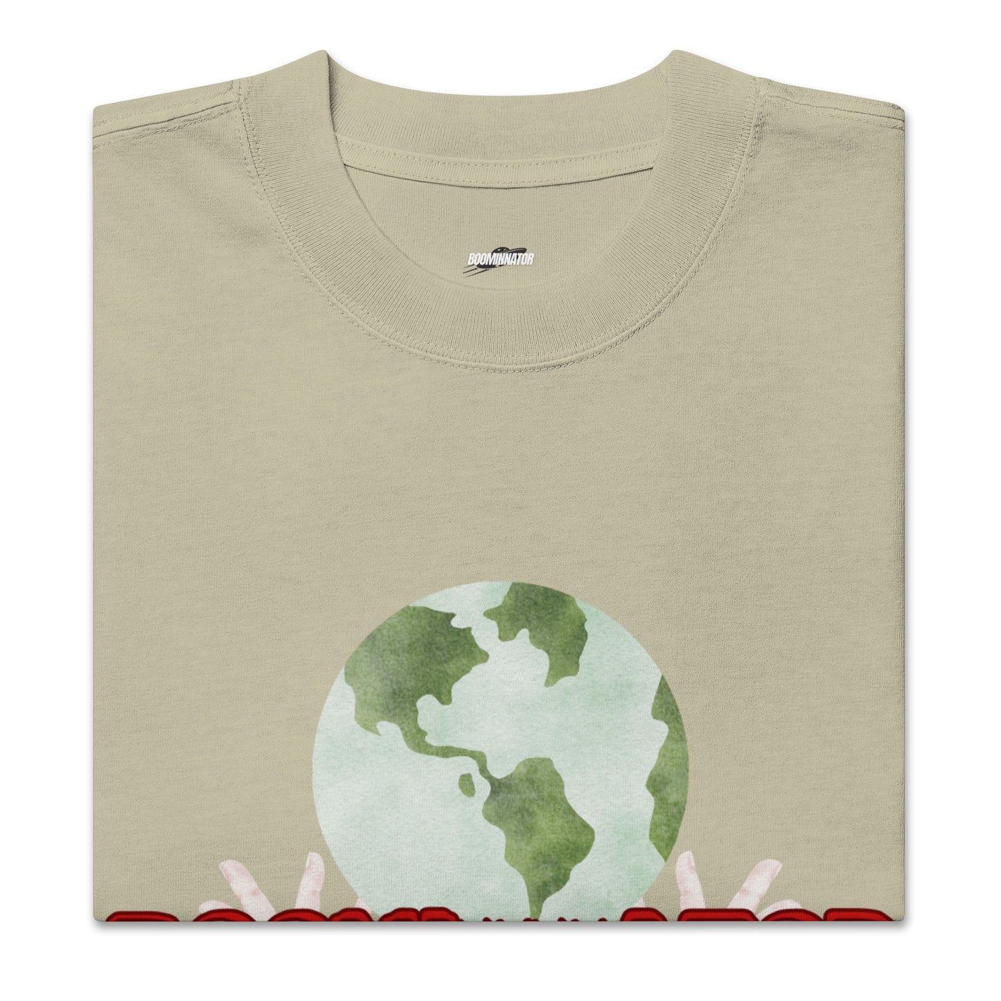 Boominnator Earth In My Hands Oversized Tee