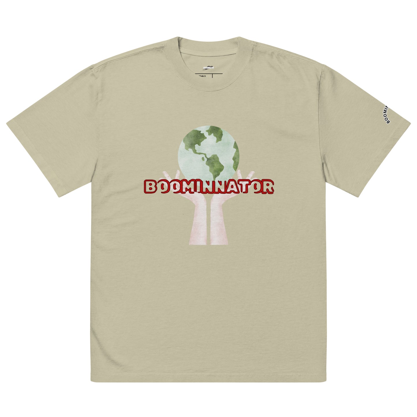 Boominnator Earth In My Hands Oversized Tee